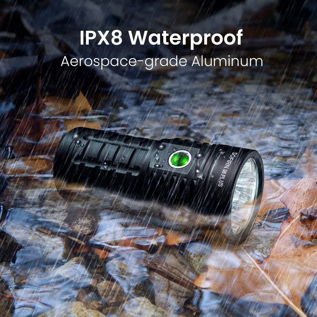 Sofirn Q8 Plus Super Powerful LED Flashlight 16000lm USB C Rechargeable 21700 Anduril 2.0 Torch XHP50B Reverse Charging