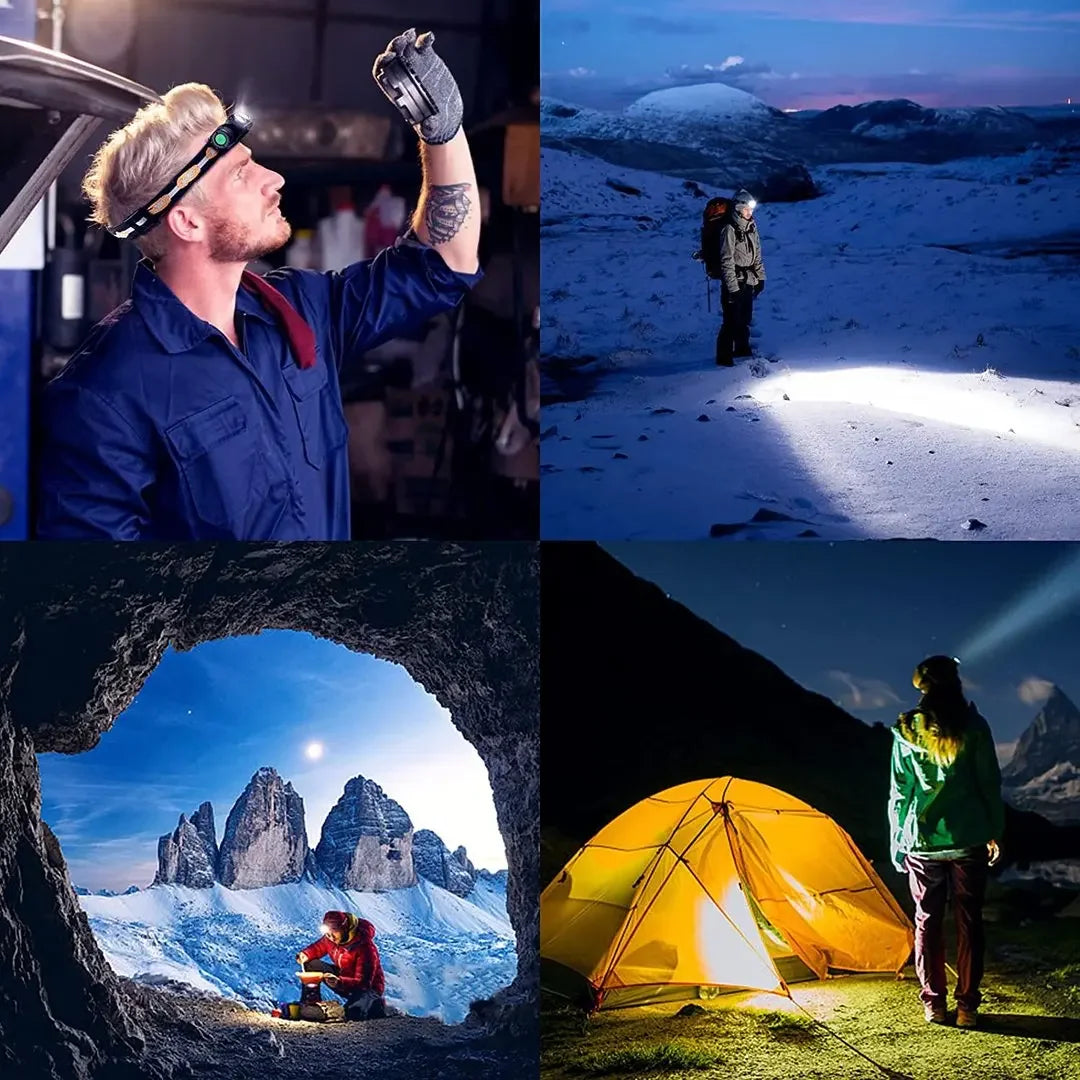 H25L USB Rechargeable 1000LM Headlamp with 18650 Battery TN3535 5000K Headlight Camping Fishing Torch