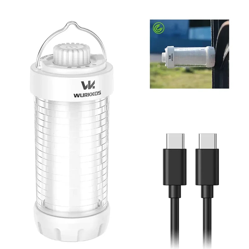 Wurkkos CL01 Shipped locally for lightning-fast delivery Camping Lantern 550LM Rechargeable LED Flashlight Mini Magnetic Lamp