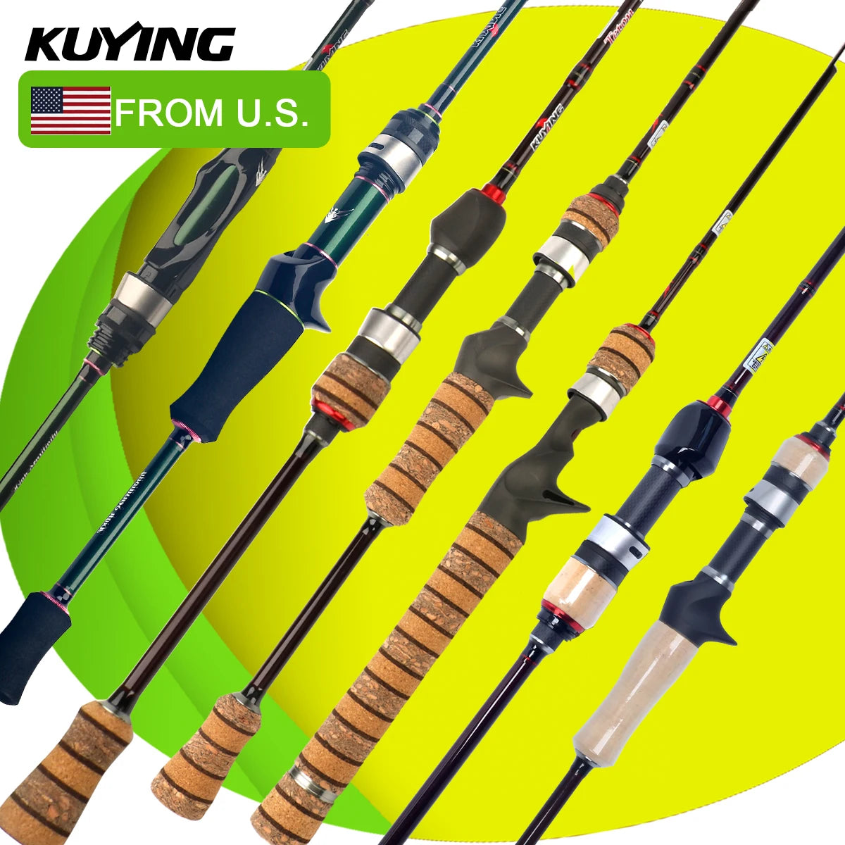 KUYING TETON TTC662L TTC632UL TTS662L TTC602LS TTS602LS Fishing Lure Rod Casting Spinning River Stream Carbon