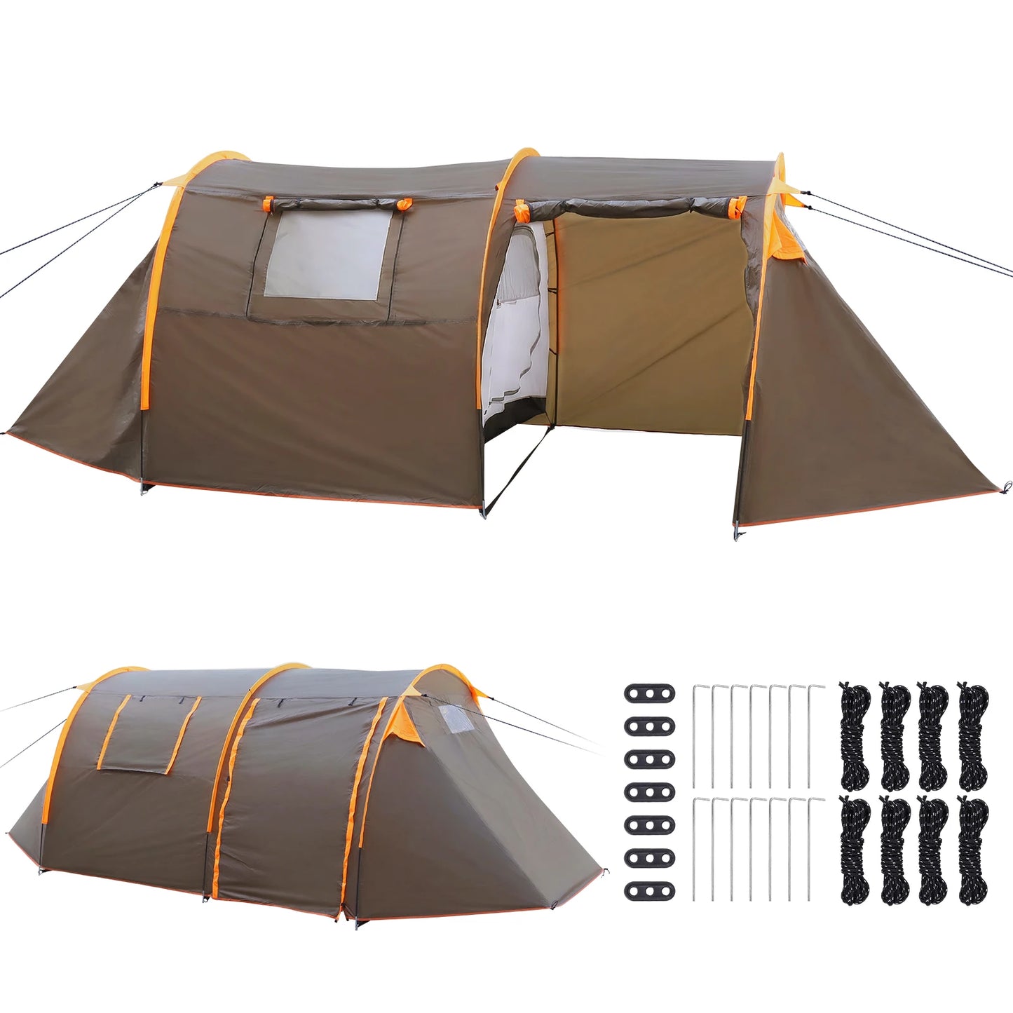 Oxford 2-Person Backpacking Tent Windproof Lightweight Tent Rainproof Waterproof Tent for Camping Outdoor