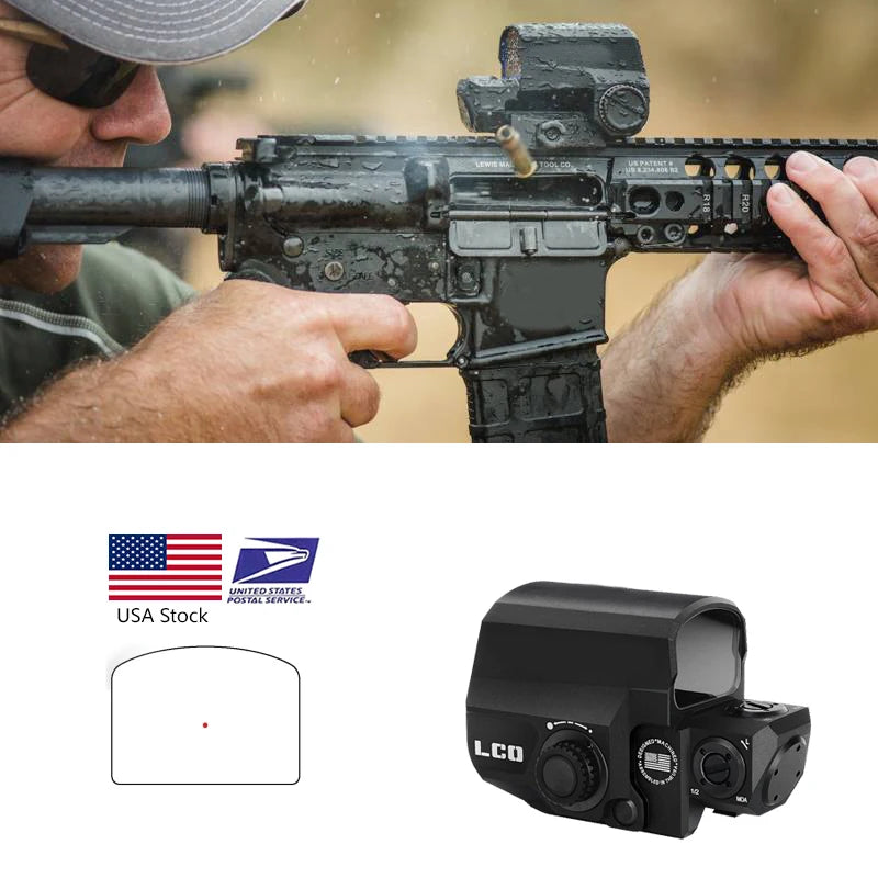 Tactical LCO Red Dot Holographic Reflex Sight Fit All 20mm Rail Mount Outdoor Hunting Scope Rifle Collimator Sights