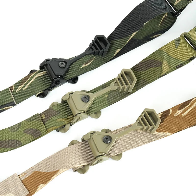 Tactical QD Quick Release Sling Shoulder Strap Gun 2 Points Connect Adjustable Rifle Strap Outdoor Camping Accessories