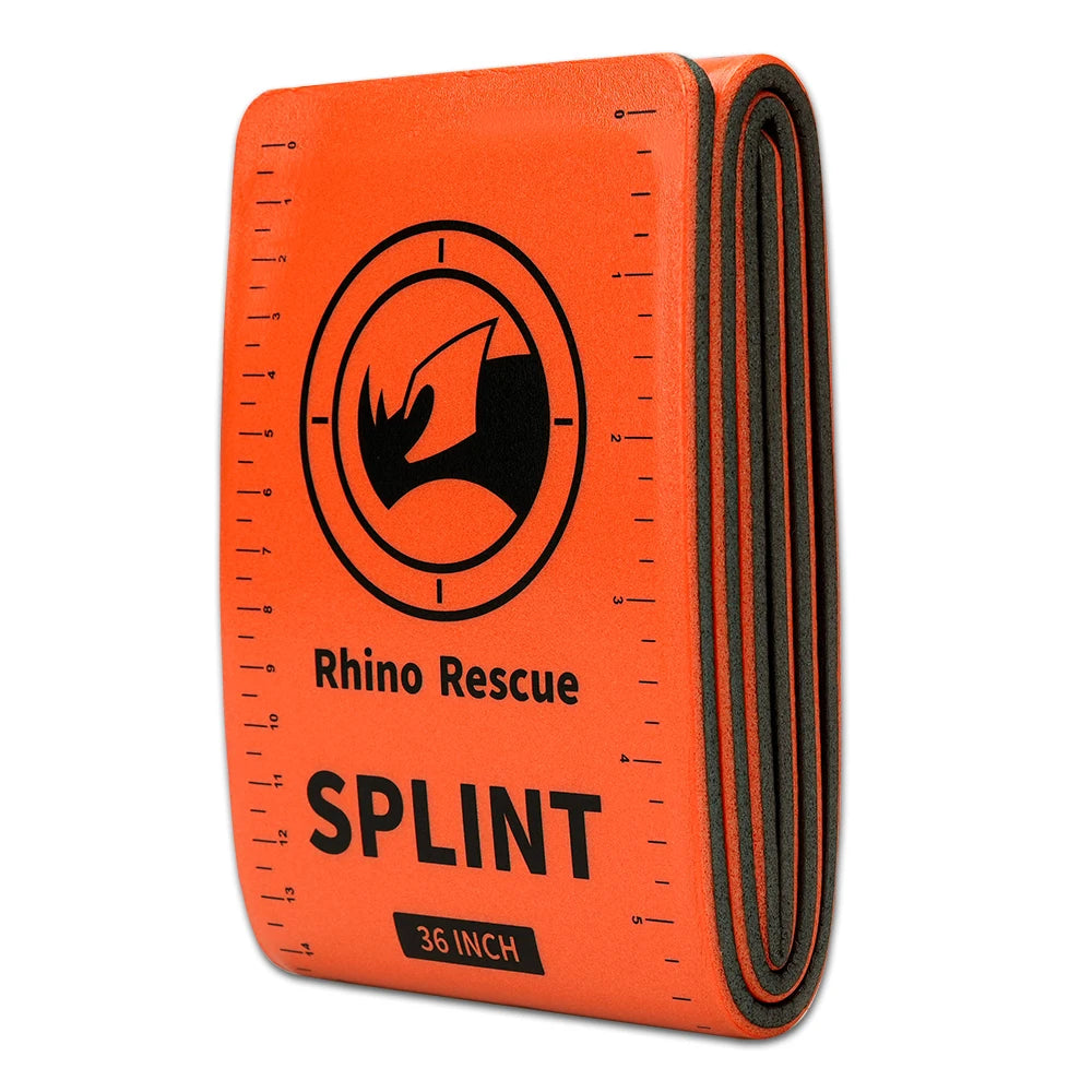 RHINO RESCUE 18/36 Inch Splint - Lightweight Reusable Combat Splint, First Aid Medical Splint For Bone Fracture Treatment