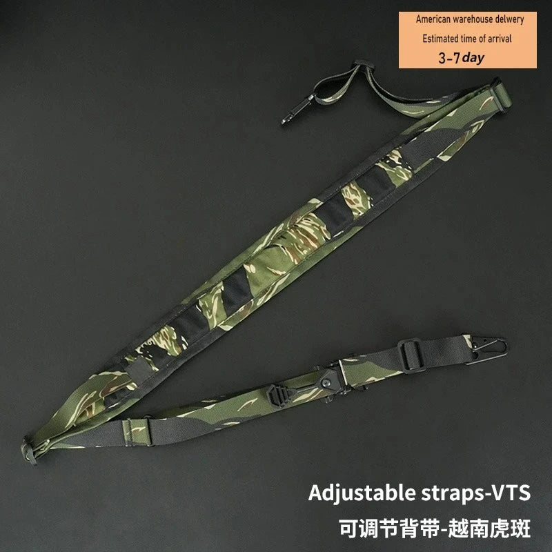 Tactical QD Quick Release Sling Shoulder Strap Gun 2 Points Connect Adjustable Rifle Strap Outdoor Camping Accessories