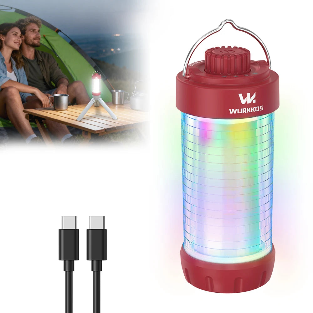 Wurkkos CL01 Shipped locally for lightning-fast delivery Camping Lantern 550LM Rechargeable LED Flashlight Mini Magnetic Lamp