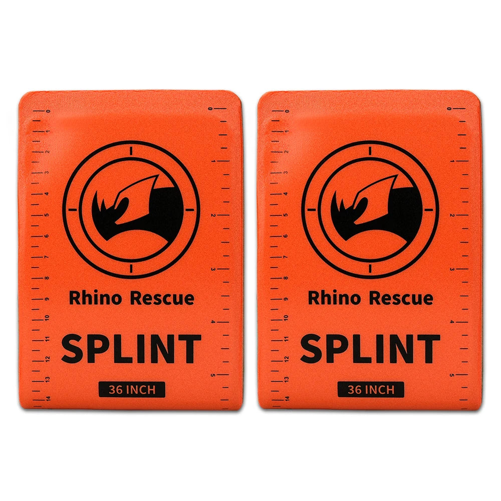 RHINO RESCUE 18/36 Inch Splint - Lightweight Reusable Combat Splint, First Aid Medical Splint For Bone Fracture Treatment